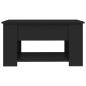 Preview: Couchtisch Schwarz 79x49x41 cm Holzwerkstoff