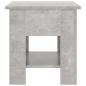 Preview: Couchtisch Betongrau 40x40x42 cm Holzwerkstoff
