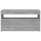 Preview: TV-Schrank mit LED-Leuchten Grau Sonoma 75x35x40 cm