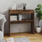 Preview: ARDEBO.de - Konsolentisch Räuchereiche 80x30x80 cm Holzwerkstoff