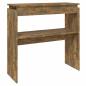 Preview: Konsolentisch Räuchereiche 80x30x80 cm Holzwerkstoff