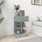 Preview: ARDEBO.de - Nachttisch Grau Sonoma 40x35x65 cm Holzwerkstoff
