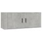 Preview: TV-Wandschrank Betongrau 100x34,5x40 cm