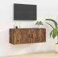 Preview: ARDEBO.de - TV-Wandschrank Räuchereiche 100x34,5x40 cm
