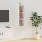 Preview: TV-Wandschrank Hochglanz-Weiß 40x34,5x100 cm