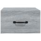 Preview: Wand-Nachttische 2 Stk. Grau Sonoma 35x35x20 cm