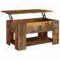 Preview: Couchtisch Räuchereiche 79x49x41 cm Holzwerkstoff