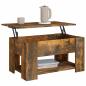 Preview: Couchtisch Räuchereiche 79x49x41 cm Holzwerkstoff