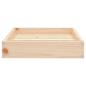 Preview: Hundebett 51,5x44x9 cm Massivholz Kiefer