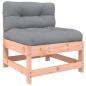 Preview: Mittelsofa mit Kissen Massivholz Douglasie