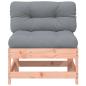 Preview: Mittelsofa mit Kissen Massivholz Douglasie