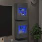 Preview: Wandschränke mit LED-Leuchten für TV 2 Stk. Grau Sonoma