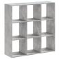 Preview: Bücherregal Betongrau 102x32x102 cm Holzwerkstoff