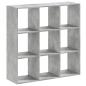 Preview: Bücherregal Betongrau 102x32x102 cm Holzwerkstoff