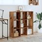 Preview: B?cherregal Altholz-Optik 102x32x102 cm Holzwerkstoff