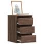 Preview: ARDEBO.de - Kommode Braun Eichen-Optik 40x41x58 cm Holzwerkstoff