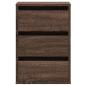 Preview: Kommode Braun Eichen-Optik 40x41x58 cm Holzwerkstoff