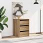 Preview: ARDEBO.de - Kommode Artisan-Eiche 40x41x58 cm Holzwerkstoff