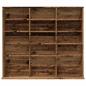 Preview: CD-Regal Altholz-Optik 100x23x89,5 cm Holzwerkstoff