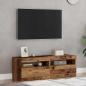 Preview: TV-Schränke mit LED-Leuchten 2 Stk. Altholz-Optik Holzwerkstoff