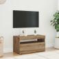 Preview: TV-Schrank mit LED-Leuchten Artisan-Eiche 75x35x40 cm