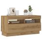 Preview: TV-Schrank mit LED-Leuchten Artisan-Eiche 80x35x40 cm