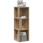 Preview: ARDEBO.de - Eckregal Artisan-Eiche 33x33x100 cm Holzwerkstoff
