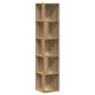 Preview: Eckregal Artisan-Eiche 33x33x165 cm Holzwerkstoff