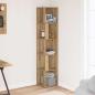 Preview: Eckregal Artisan-Eiche 33x33x165 cm Holzwerkstoff