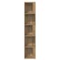 Preview: Eckregal Artisan-Eiche 33x33x165 cm Holzwerkstoff