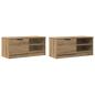Preview: TV-Schränke 2 Stk. Artisan-Eiche 80x35x36,5cm Holzwerkstoff