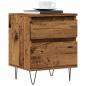 Preview: ARDEBO.de - Nachttisch Altholz-Optik 40x35x50 cm Holzwerkstoff