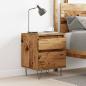 Preview: Nachttisch Altholz-Optik 40x35x50 cm Holzwerkstoff