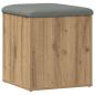 Preview: Sitzbank mit Stauraum Artisan-Eiche 42x42x45 cm Holzwerkstoff