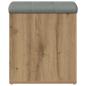 Preview: Sitzbank mit Stauraum Artisan-Eiche 42x42x45 cm Holzwerkstoff