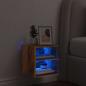 Preview: TV-Wandschrank mit LED-Leuchten Altholz-Optik 30x28,5x30 cm