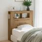 Preview: ARDEBO.de - LED-Kopfteil Artisan-Eiche 100x18,5x103,5 cm Holzwerkstoff