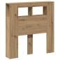 Preview: LED-Kopfteil Artisan-Eiche 100x18,5x103,5 cm Holzwerkstoff