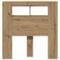 Preview: LED-Kopfteil Artisan-Eiche 100x18,5x103,5 cm Holzwerkstoff