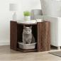 Preview: ARDEBO.de - Katzenklo Eichen-Optik 53x53x51 cm Holzwerkstoff