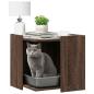 Preview: Katzenklo Eichen-Optik 53x53x51 cm Holzwerkstoff