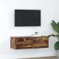 Preview: ARDEBO.de - TV-Schrank Räuchereiche 80x31x25,5 cm Holzwerkstoff