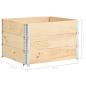 Preview: Hochbeete 3 Stk. 100x100 cm Kiefer Massivholz