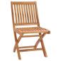 Preview: Klappst?hle 2 Stk. mit Taupe Kissen Massivholz Teak