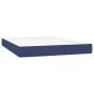 Preview: Taschenfederkernmatratze Mittel Blau 140x190x20 cm Stoff