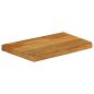Preview: Tischplatte mit Baumkante 60x30x3,8 cm Massivholz Mango