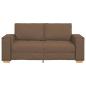 Preview: 2-Sitzer Sofa Braun 180x78x84 cm Stoff