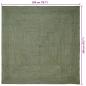 Preview: Bereichsteppiche Quadratisch Olive Grün 200 x 200 cm Jute