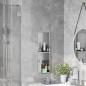 Preview: ARDEBO.de - Duschnische Silber 60 x 20 x 9,5 cm Edelstahl