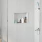 Preview: ARDEBO.de - Duschnische Wei? 45 x 30 x 9,5 cm Edelstahl